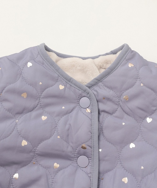 petit main（プティマイン）の「【リンク】箔プリントリバーシブルジャケット（ブルゾン・キッズ・ブルーグレー/アイボリー/ライトピンク/ネイビー・80ｃｍ/130cm/120cm/110cm/100cm/90cm）」の22枚目の写真