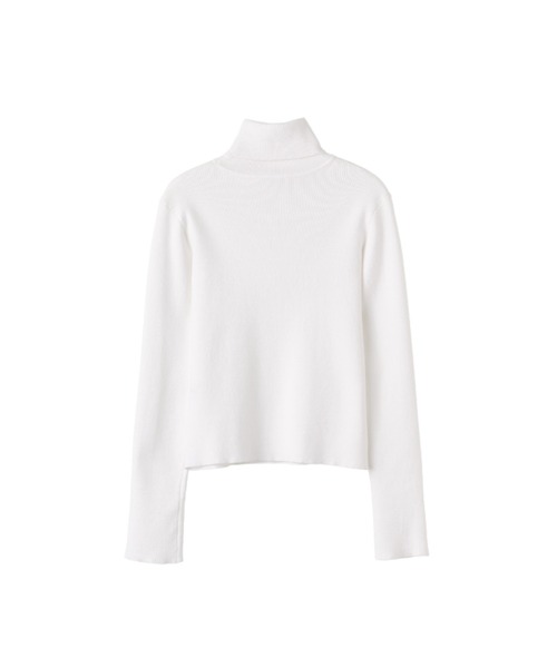 GENERAL IDEA（ジェネラルアイデア）の「daily ribbed turtle neck pullover タートルネックリブニットプルオーバー（ニット/セーター・レディース・ブルー/ブラック/ピンク/ホワイト・L/M/S）」の12枚目の写真