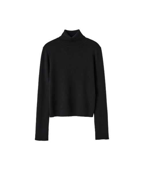 GENERAL IDEA（ジェネラルアイデア）の「daily ribbed turtle neck pullover タートルネックリブニットプルオーバー（ニット/セーター・レディース・ブルー/ブラック/ピンク/ホワイト・L/M/S）」の19枚目の写真