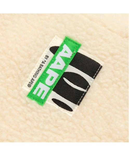 AAPE BY A BATHING APE（エーエイプバイアベイシングエイプ）の「AAPE MAIN ZIP UP FLEECE（スウェット・メンズ・アイボリー・MEDIUM/SMALL/X-LARGE/LARGE）」の5枚目の写真