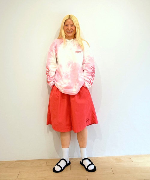 HOLIDAY(ホリデイ)の「SUPPLEX NYLON BIG SHORTS サプレックスナイロンビッグショーツ(その他パンツ・レディース・ピンク/ブラック・ONE SIZE)」の11枚目の写真