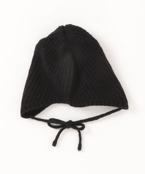 Bambin（ボンバン）の「【 Bambin / ボンバン 】 リブニット ボンネット ニット帽（ニットキャップ/ビーニー・キッズ・ブラック/アイボリー/オレンジ/ブラウン/レッド・FREE）」の11枚目の写真