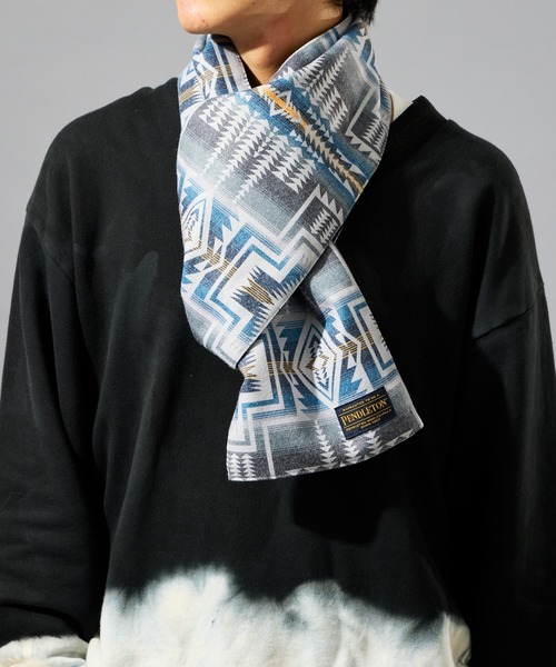 PENDLETON（ペンドルトン）の「【 PENDLETON / ペンドルトン 】フランネル中綿マフラー（マフラー・レディース・チャコールグレー/ベージュ・FREE）」の2枚目の写真