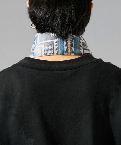 PENDLETON（ペンドルトン）の「【 PENDLETON / ペンドルトン 】フランネル中綿マフラー（マフラー・レディース・チャコールグレー/ベージュ・FREE）」の9枚目の写真