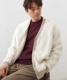 THE SHOP TK | 配色シャギーニットカーディガン ユニセックスでおすすめ!(カーディガン/ボレロ)