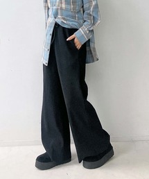♪選べるデザイン プリーツワイドパンツ【セルフカット可能】