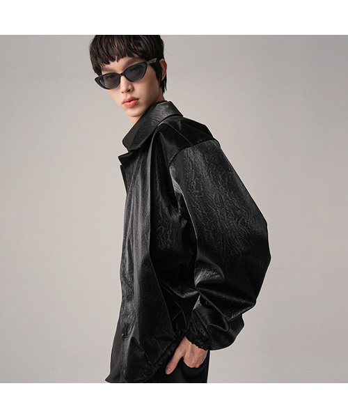 AVANDRESS(アバンドレス )の「Art Leather Jacket BLACK(ライダースジャケット・メンズ・ブラック・FREE)」の1枚目の写真