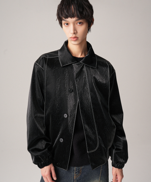 AVANDRESS(アバンドレス )の「Art Leather Jacket BLACK(ライダースジャケット・メンズ・ブラック・FREE)」の2枚目の写真