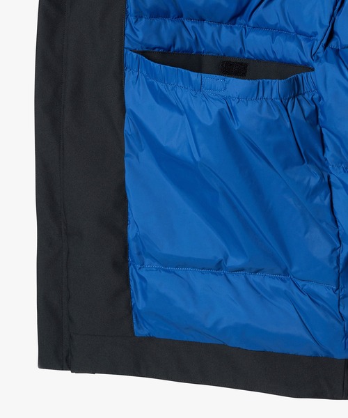 AIGLE(エーグル)の「透湿防水 インサレーション ロングジャケット(マウンテンパーカー・メンズ・ブラック/ブルー・L/M)」の18枚目の写真