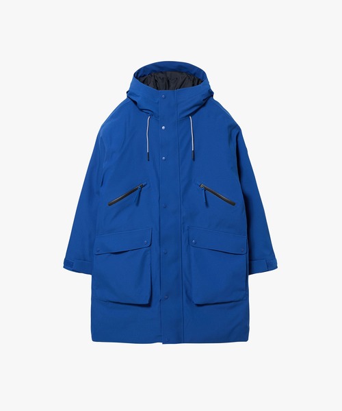 AIGLE(エーグル)の「透湿防水 インサレーション ロングジャケット(マウンテンパーカー・メンズ・ブラック/ブルー・L/M)」の19枚目の写真