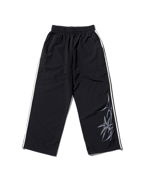 GAKKAI UNIONS（ガッカイユニオンズ）の「スパークルナイロンラインパンツブラック（スウェットパンツ・レディース・その他・SMALL/MEDIUM/LARGE）」の2枚目の写真