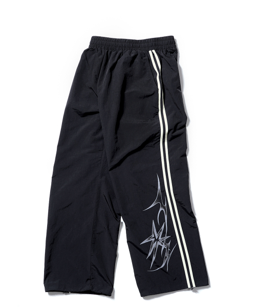 GAKKAI UNIONS（ガッカイユニオンズ）の「スパークルナイロンラインパンツブラック（スウェットパンツ・レディース・その他・SMALL/MEDIUM/LARGE）」の4枚目の写真