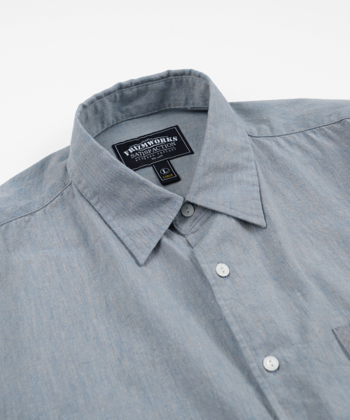FRIZMWORKS(フリズムワークス)の「CLIPPING POCKET SHIRT _ BLUE(シャツ/ブラウス・メンズ・その他・SMALL/MEDIUM/LARGE/X-LARGE)」の4枚目の写真