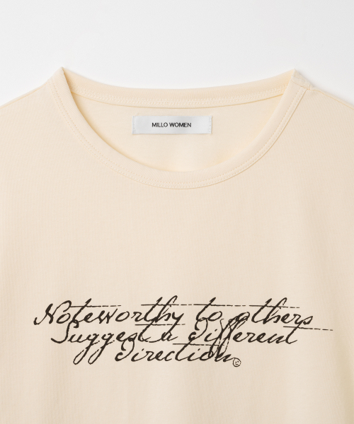 MILLO WOMEN（ミロウーマン）の「ドゥードゥリーTシャツ[フェイルイエロー]（Tシャツ/カットソー・レディース・その他・FREE）」の4枚目の写真