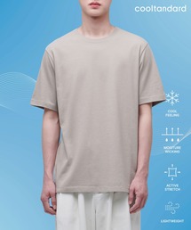 [クールタンダード] ベーシッククルーネックTシャツ [マッシュルーム]
