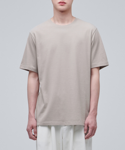 MUSINSA STANDARD（ムシンサスタンダード）の「[クールタンダード] ベーシッククルーネックTシャツ [マッシュルーム]（Tシャツ/カットソー・メンズ・その他・MEDIUM/LARGE/X-LARGE/XX-LARGE/XXX-LARGE/SMALL）」の9枚目の写真