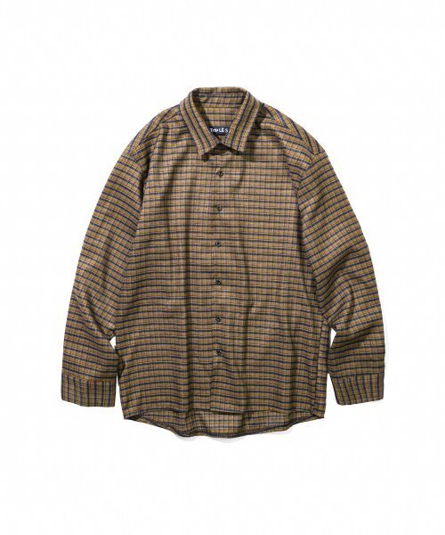 TRIP LE SENS(トリップ ル センス)の「ファインウールクラシックチェックシャツ_グレーブラウン(シャツ/ブラウス・メンズ・その他・SMALL/MEDIUM/LARGE)」の8枚目の写真