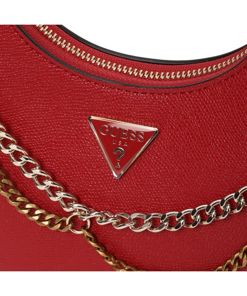 Guess（ゲス）の「DAVINA Shoulder Bag ホーボーバッグ（ショルダーバッグ・レディース・レッド/ブラック・ONE SIZE）」の7枚目の写真