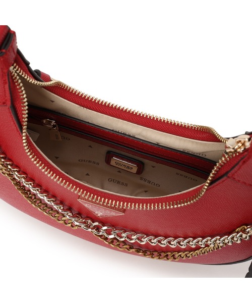 Guess（ゲス）の「DAVINA Shoulder Bag ホーボーバッグ（ショルダーバッグ・レディース・レッド/ブラック・ONE SIZE）」の9枚目の写真
