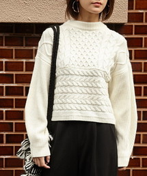 SLY | RANDOM CABLE LG TOPS(ニット/セーター)