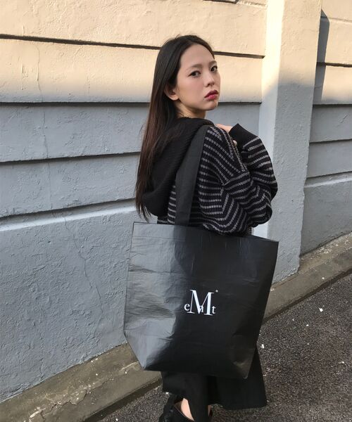 MUCENT（ムセント）の「リユース可能シグネチャートートバッグ（トートバッグ・レディース・ブラック・FREE）」の7枚目の写真