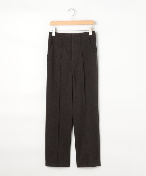 MICO COULIER（ミコクリエ）の「ピーチツイルストレッチストレートパンツ（その他パンツ・レディース・アイボリー/チャコールグレー・36/38）」の19枚目の写真