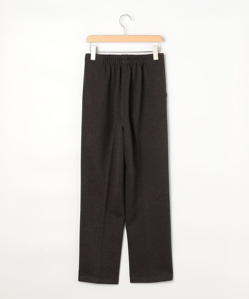 MICO COULIER（ミコクリエ）の「ピーチツイルストレッチストレートパンツ（その他パンツ・レディース・アイボリー/チャコールグレー・36/38）」の20枚目の写真