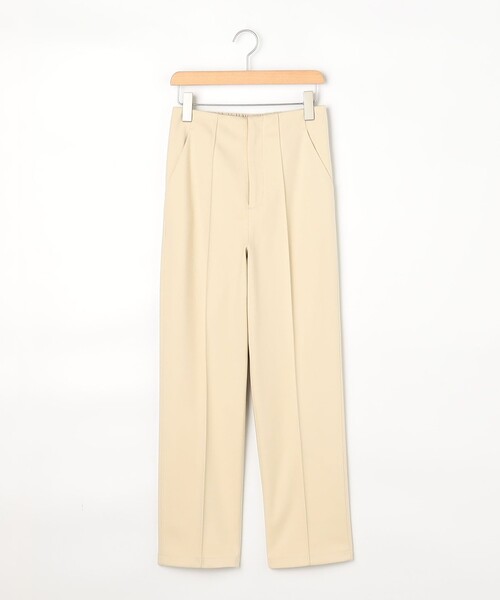 MICO COULIER（ミコクリエ）の「ピーチツイルストレッチストレートパンツ（その他パンツ・レディース・アイボリー/チャコールグレー・36/38）」の22枚目の写真