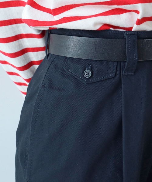 PAR ICI（パーリッシィ）の「強撚ドライツイル　センタープレスパンツ（その他パンツ・レディース・ベージュ/ネイビー・FREE）」の21枚目の写真