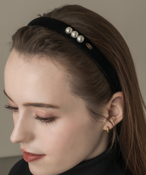 muku（ムク）の「KATYUSYA/TRIPLE  PEARL（カチューシャ・レディース・ブラック・FREE）」の8枚目の写真