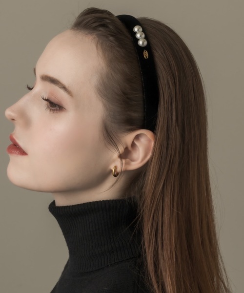 muku（ムク）の「KATYUSYA/TRIPLE  PEARL（カチューシャ・レディース・ブラック・FREE）」の6枚目の写真