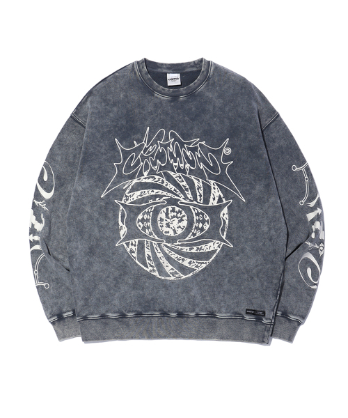 CRITIC(クリティック)の「WORMHOLE SNOW DYEING SWEATSHIRTS CHARCOAL(スウェット・レディース・その他・LARGE/MEDIUM/X-LARGE)」の1枚目の写真
