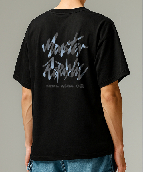 MONSTER REPUBLIC(モンスターリパブリック)の「ストーンロゴインディゴブルーTシャツブラック_8116(Tシャツ/カットソー・レディース・その他・SMALL/MEDIUM/LARGE/X-LARGE)」の7枚目の写真