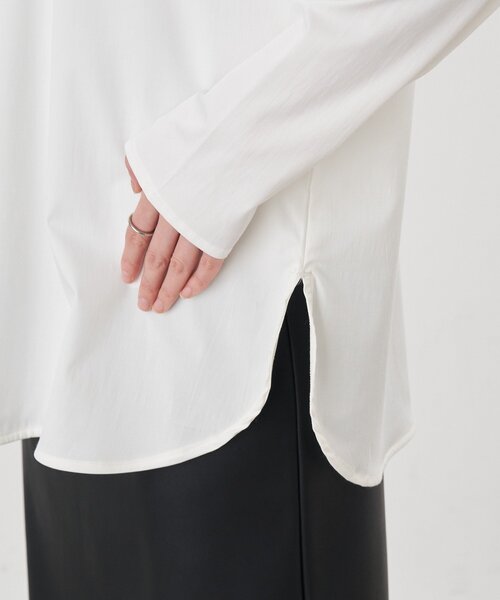 SHENERY（シーナリー）の「シンプルブラウス（シャツ/ブラウス・レディース・ブラック/オフホワイト・FREE）」の19枚目の写真