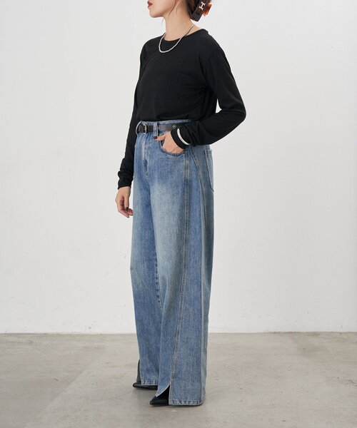 SHENERY（シーナリー）の「シンプルブラウス（シャツ/ブラウス・レディース・ブラック/オフホワイト・FREE）」の22枚目の写真