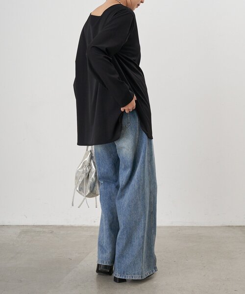 SHENERY(シーナリー)の「シンプルブラウス(シャツ/ブラウス・レディース・ブラック/オフホワイト・FREE)」の21枚目の写真