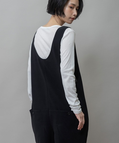 Munich（ミューニック）の「オーガニックコットンパイルコンビネゾン（つなぎ/オールインワン・レディース・カーキ/ブルーグレー/ブラック・FREE）」の22枚目の写真