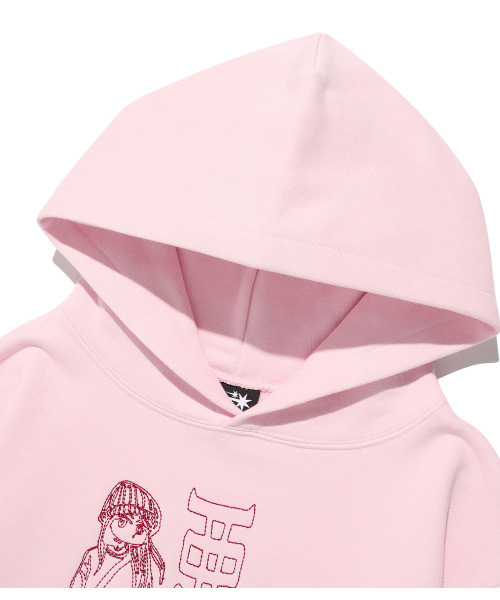 NICE GHOST CLUB(ナイスゴーストクラブ)の「WARUKAWADAN HOODIE_PINK(NG2FFUM403A)(パーカー・レディース・ピンク・SMALL/MEDIUM/LARGE)」の3枚目の写真
