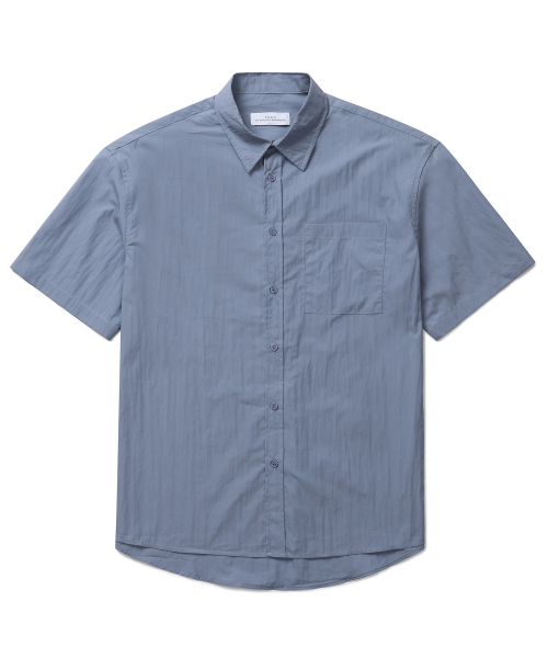 CONNECT KINLOCH(コネクトキンロック)の「コットン/ナイロンエッセンシャル半袖シャツ(ダブブルー)(シャツ/ブラウス・メンズ・その他・MEDIUM/LARGE/X-LARGE)」の1枚目の写真