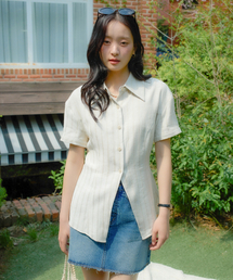 Classic Linen Short Sleeve Shirt_ Beige