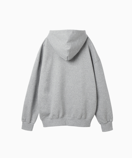 MENASOO（ミナス）の「Menasoo Applique Two Way Hoodie Zip Up_Gray Melange（パーカー・レディース・ライトグレー・MEDIUM/LARGE）」の15枚目の写真