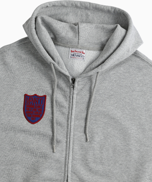 MENASOO（ミナス）の「Menasoo Applique Two Way Hoodie Zip Up_Gray Melange（パーカー・レディース・ライトグレー・MEDIUM/LARGE）」の16枚目の写真