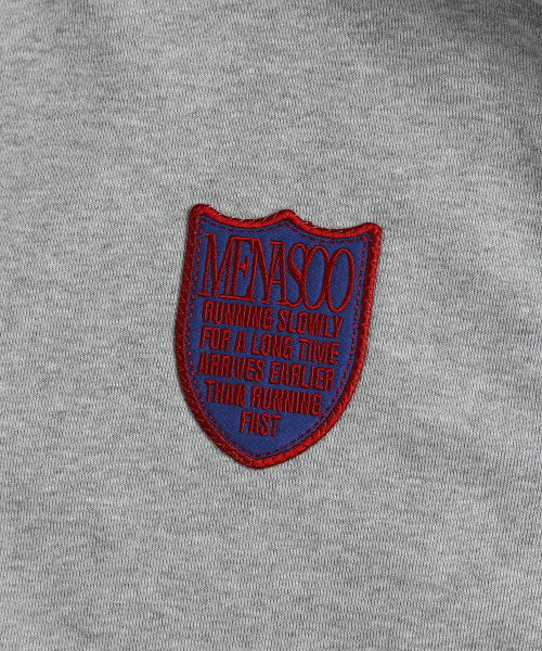 MENASOO（ミナス）の「Menasoo Applique Two Way Hoodie Zip Up_Gray Melange（パーカー・レディース・ライトグレー・MEDIUM/LARGE）」の17枚目の写真