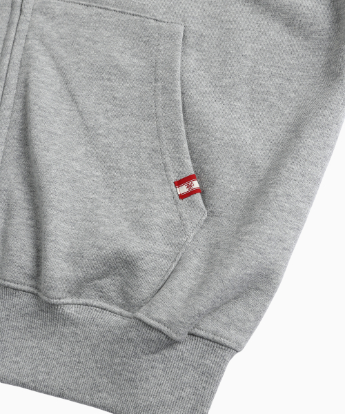 MENASOO（ミナス）の「Menasoo Applique Two Way Hoodie Zip Up_Gray Melange（パーカー・レディース・ライトグレー・MEDIUM/LARGE）」の18枚目の写真