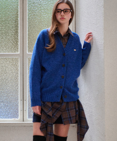 SLOWLOLLI(スローローリ)の「Comfort wool knit cardigan_4 Colors(カーディガン/ボレロ・レディース・ブルー/グレー/アイボリー/ブラック・FREE)」の8枚目の写真