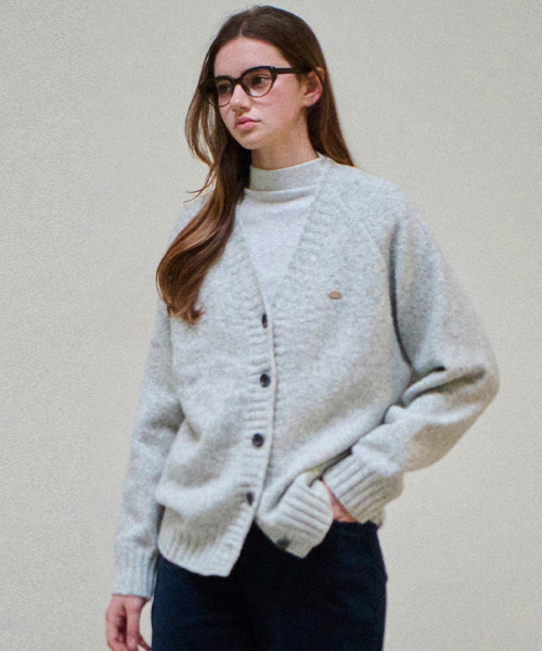 SLOWLOLLI(スローローリ)の「Comfort wool knit cardigan_4 Colors(カーディガン/ボレロ・レディース・ブルー/グレー/アイボリー/ブラック・FREE)」の9枚目の写真