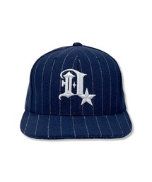 DAMISH（ダミシュ）の「ピンストライプディシンボルウールキャップ_ネイビー（キャップ）」