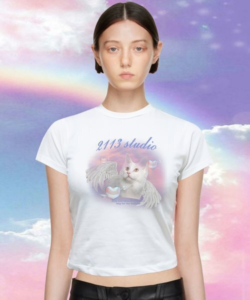 2113 STUDIO（イイルイルサムスタジオ）の「EP2 エアロクロップTシャツ10（Tシャツ/カットソー・レディース・その他・MEDIUM/X-SMALL）」の2枚目の写真