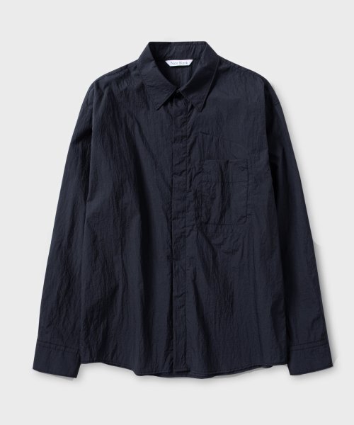 NONBLANK(ノンブランク)の「ウィンドブレーカーシャツ_ダークネイビー(シャツ/ブラウス・レディース・その他・LARGE/X-LARGE)」の1枚目の写真