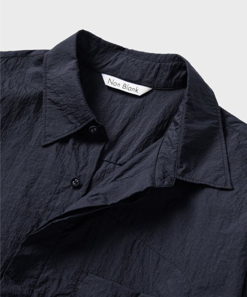 NONBLANK(ノンブランク)の「ウィンドブレーカーシャツ_ダークネイビー(シャツ/ブラウス・レディース・その他・LARGE/X-LARGE)」の3枚目の写真